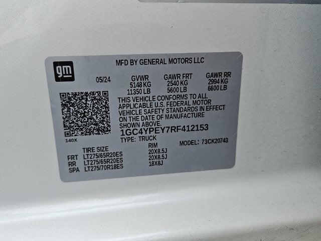 2024 Chevrolet Silverado 2500HD 4WD Crew Cab Standard Bed LTZ