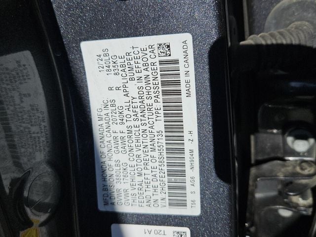 2025 Honda Civic Sedan Sport