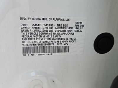 2019 Honda Pilot EX