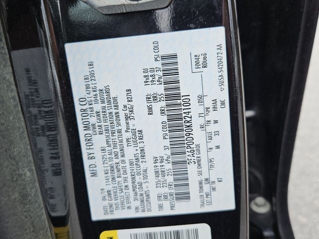 2019 Ford Fusion Titanium