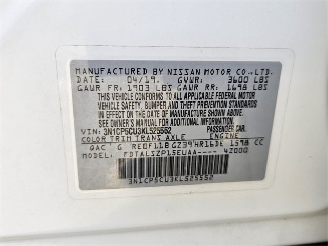 2019 Nissan Kicks SV