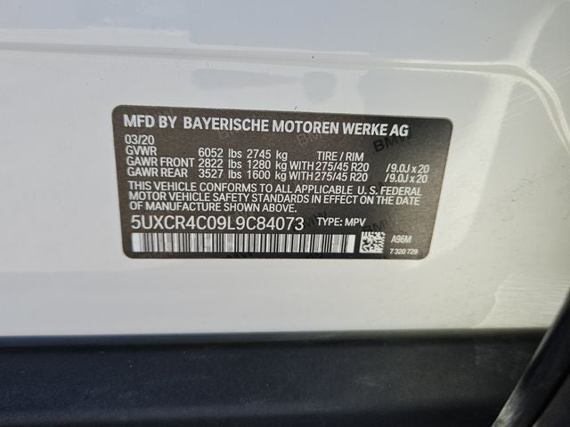 2020 BMW X5 sDrive40i