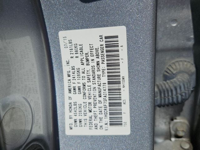 2015 Honda Accord Hybrid Touring