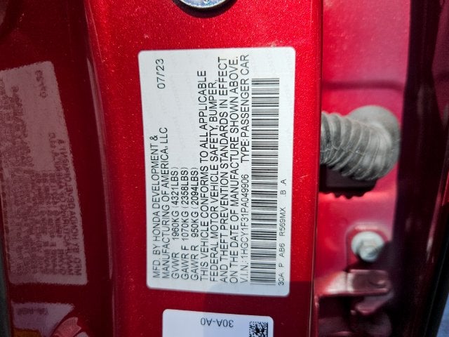 2023 Honda Accord EX