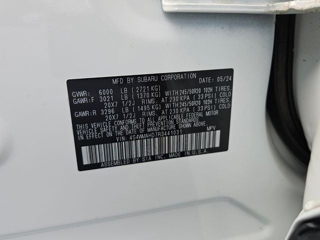 2024 Subaru Ascent Onyx Edition