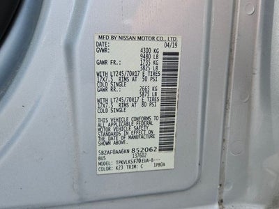 2019 Nissan NV Passenger SL