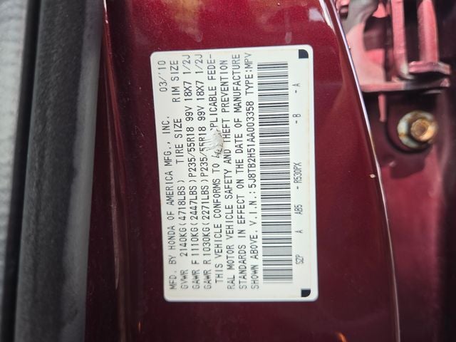 2010 Acura RDX Technology Package