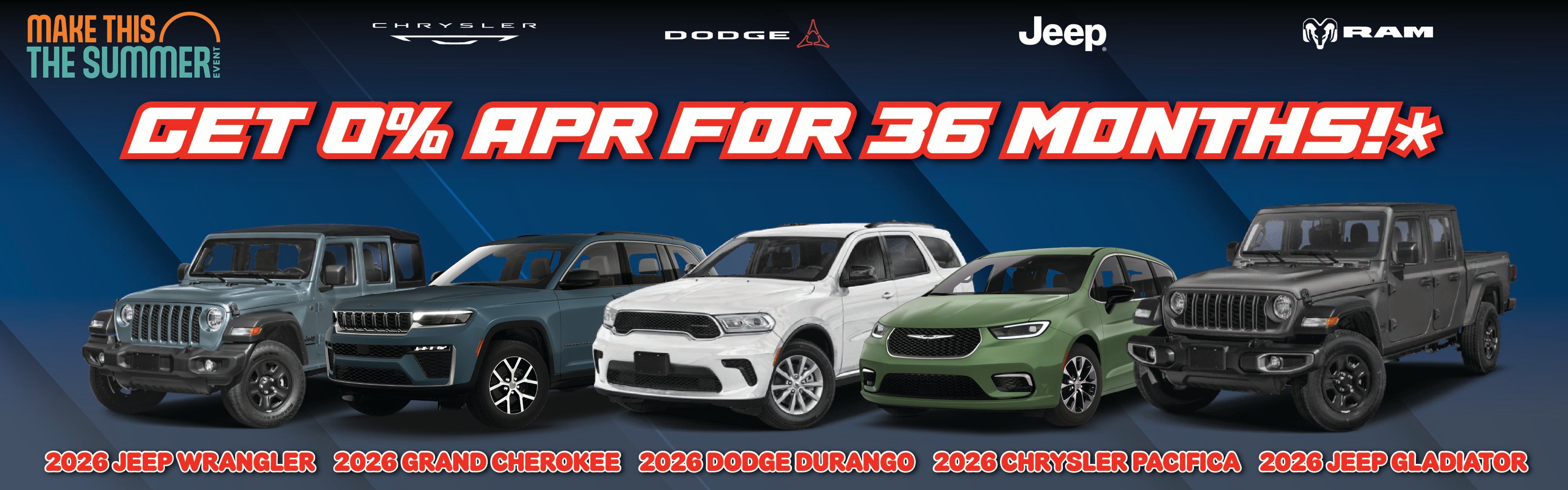 0% APR for 36 Months