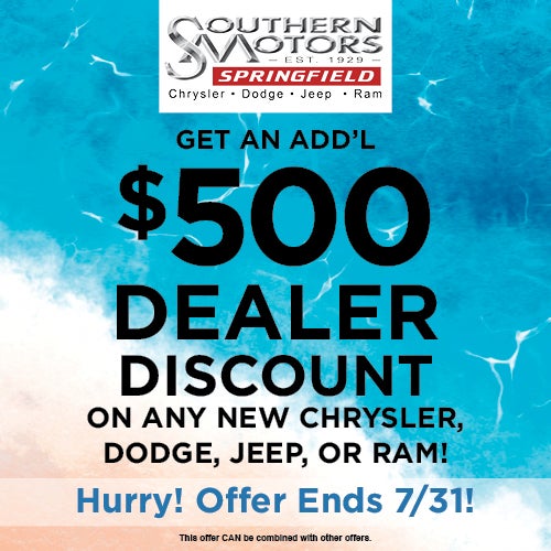 $500 Dealer Discount