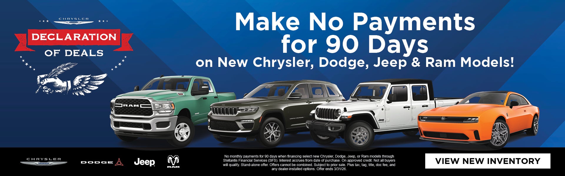 No Payments for 90 Days 