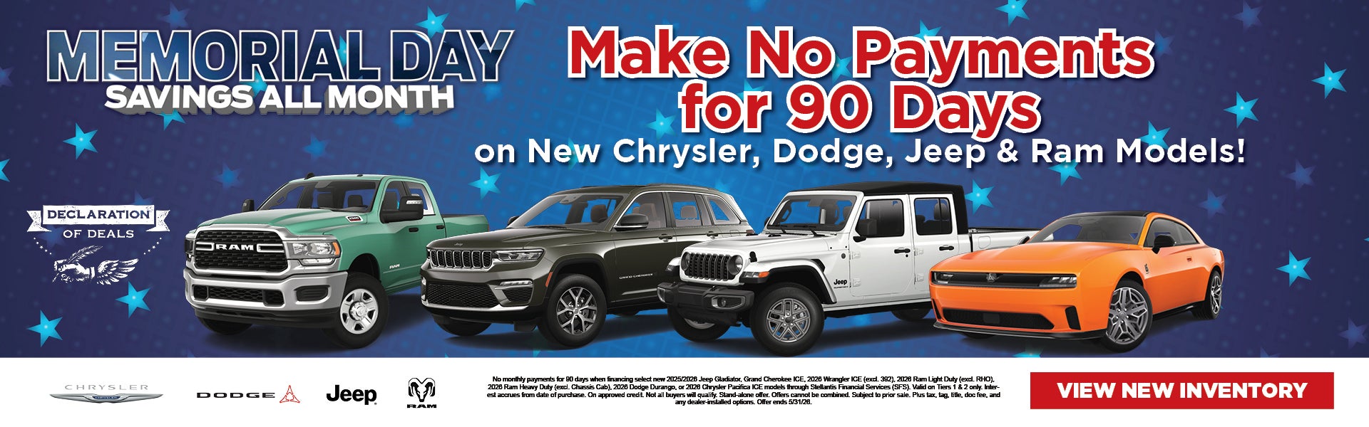 No Payments for 90 Days 