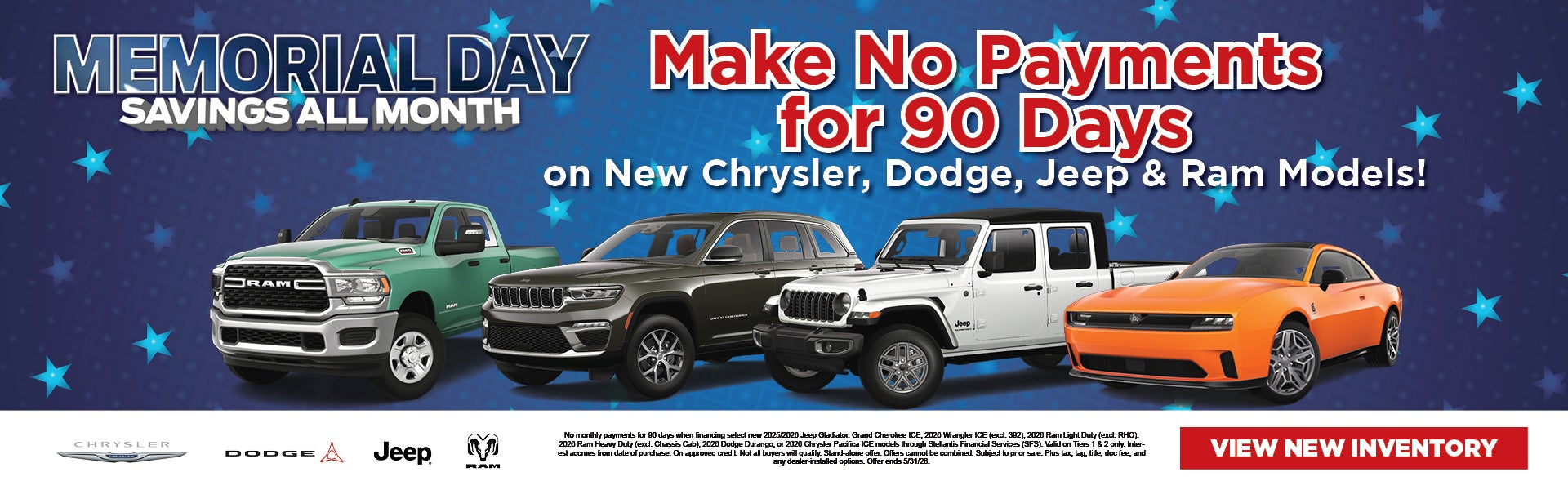 No Payments for 90 Days 